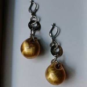 Italian gold/silver earrings